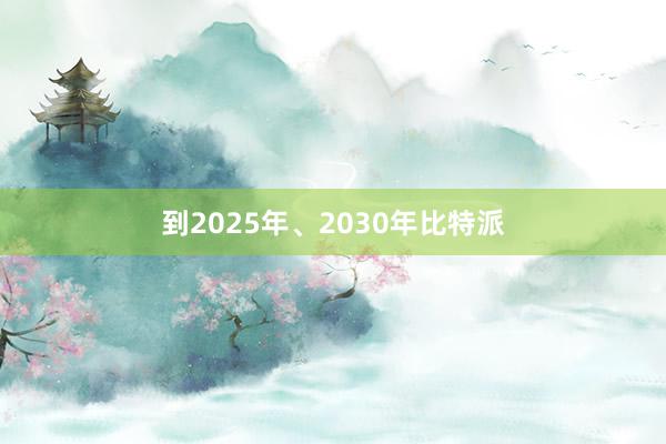 到2025年、2030年比特派