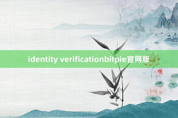 identity verificationbitpie官网版