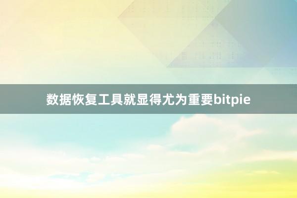 数据恢复工具就显得尤为重要bitpie