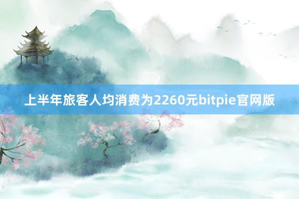 上半年旅客人均消费为2260元bitpie官网版